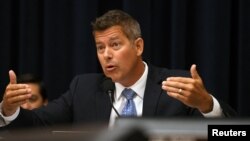 도널드 트럼프 2기 행정부 첫 교통부 장관으로 지명된 숀 더피 전 하원의원(자료사진)