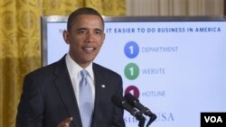 Pidato mingguan Presiden Obama memaparkan insentif baru bagi penciptaan lapangan kerjaan (foto: dok).