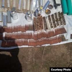 Ammunition seized by the Nigerian military during an operation in Balmo forest. (Nigerian Ministry of Defense)