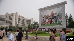 지난달 북한 평양. (자료사진)