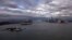 FILE - An aereal view of the Statue of Liberty, Liberty Island and Ellis Islands (L), next to New York's Lower Manhattan skyline, New York. 