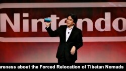 Satoru Iwata, Presiden Nintendo Co. Ltd., dalam acara E3 di Los Angeles. (Foto: Dok)