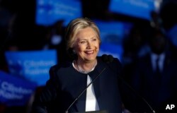 Democratic presidential candidate Hillary Clinton speaks during a campaign rally in Detroit, Michigan, Nov. 4, 2016.