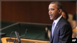 Le président Barack Obama s'adresse à la 66ème session de l'Assemblée Générale de l'ONU, le mercredi 21 septembre