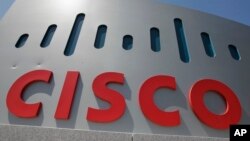 思科公司在美国加利福尼亚州圣克拉拉的总部外观。（资料照）