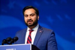 The Biden administration's appointee for deputy national climate adviser, Ali Zaidi, speaks at The Queen Theater in Wilmington Del., Dec. 19, 2020.