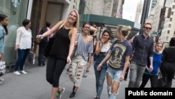 Walking in New York City