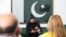 Pakistan's Interior Minister Sheikh Rasheed Ahmed speaks to reporters at the Pakistani embassy in Kuwait City on May 31, 2021.
