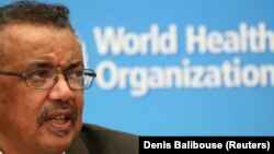 Dirjen Organisasi Kesehatan Dunia (WHO) Tedros Adhanom Ghebreyesus 