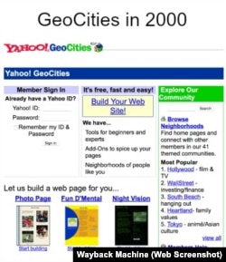 GeoCities in 2000
