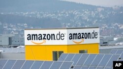 FILE - A distribution center of the online retailer Amazon is seen in Bad Hersfeld, Germany.
