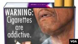 Perusahaan rokok Australia harus mencantumkan peringatan dampak buruk merokok terhadap tubuh seperti di AS (ilustrasi).