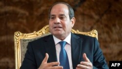 Rais wa Misri Abdel Fattah al-Sisi .