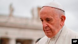 Papa Franja u Vatikanu