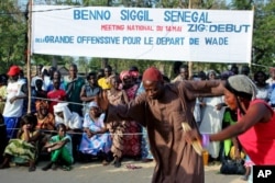 Un meeting de l'opposition à Ziguinchor en mai dernier