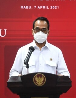 Menteri Perhubungan Budi Karya Sumadi mengatakan jutaan masyarakat akan mudik apabila pemerintah tidak melarang. (Biro Setpres)