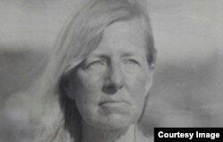 Wet plate of videojournalist Deborah Block. Photo by John Milleker.