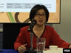 威尔逊国际学者中心研究员吴慧枫博士（美国之音莉雅拍摄）