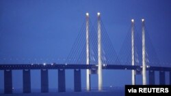 The Oresund bridge is seen after the Swedish government decided to close the border to visitors from Denmark, to fight the spread of coronavirus disease (COVID-19), in Malmo, Sweden, Dec. 21, 2020.
