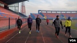 Banjalučki trkači na Gradskom stadionu Banja Luka 