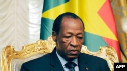 Le président du Burkina Faso, Blaise Compaoré, au palais présidentiel de Ouagadougou, le 26 juillet 2014.