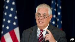 렉스 틸러슨 미 국무부 장관.