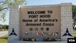 Fort Hood, pangkalan Angkatan Darat AS di negara bagian Texas.