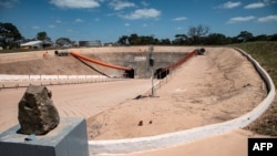 Des mines sur le site de Kamoa Kakula, à Kamoa, à 25 kms de Kolwezi, Lualaba, 26 avril 2018. (Photo by CAROLINE THIRION / AFP)