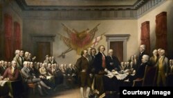 សេចក្តីប្រកាសឯករាជ្យរបស់លោក John Trumbul គឺជាគំនូរប្រវែង ៣មែត្រ×៥ មែត្រក្នុងរដ្ឋធានី Rotunda សហរដ្ឋអាមេរិកដែលបង្ហាញពីសេចក្តីប្រកាសព្រាងឯករាជ្យទៅកាន់សមាជ។