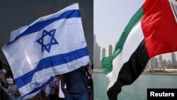 Israel UAE Flags