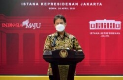 Menkes Budi Gunadi Sadikin usai rapat terbatas di Istana Kepresidenan, Jakarta, Senin (26/4) mengatakan varian baru virus Corona dari India telah ditemukan di Indonesia (biro setpres)