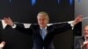FILE: Politisi sayap kanan Belanda dan pemimpin partai PVV, Geert Wilders memberi isyarat saat bertemu dengan anggota partainya di Parlemen Belanda, usai pemilihan parlemen Belanda, di Den Haag, Belanda 23 November 2023. (REUTERS/Yves Herman)