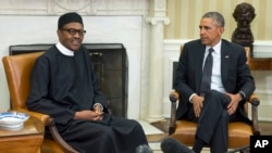 Shugaba Muhammadu Buhari da Shugaba Barack Obama.
