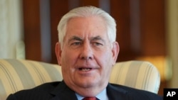 蒂勒森国务卿接受美联社采访