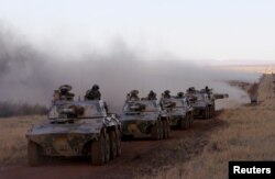 Soldiers from 22 African nations join exercises as part of the African Union's African Standby Force (ASF) at the South Africa National Defense Force's Lohatla training area, Oct. 27, 2015.