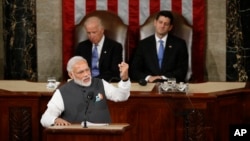 Hindiston Bosh vaziri Narendra Modi AQSh Kongressida, 8-iyun, 2016-yil.