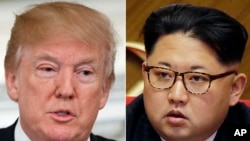 Shugaban Amurka Donald Trump da na Koriya ta Arewa Kim Jung Un