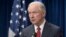 Jaksa Agung AS, Jeff Sessions berbicara di Washington DC (foto: dok).