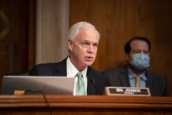 FILE - Committee Chairman Sen. Ron Johnson, R-Wis., speaks on Capitol Hill, June 25, 2020.