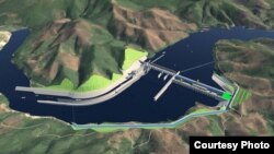A computer image of the proposed Pak Beng hydropower dam in Laos. (Courtesy photo of Pak Beng hydropower project)