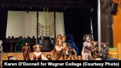 Wagner College students perform in the musical, "Cats." Photo by Karen O'Donnell for Wagner College.