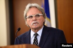 John Ruszczyk, father of Justine Ruszczyk Damond, speaks after the verdict was announced that Mohamed Noor former Minnesota policeman was found guilty for fatally shooting an Australian woman in Minneapolis, Minnesota, April 30, 2019.