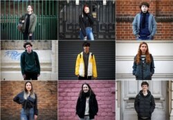 A combination picture shows young Argentinians who voted in the primary elections, in Buenos Aires, Argentina, Aug. 15-16, 2019.