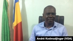 Max Kemkoi president de l'UDP, à N'Djamena au Tchad, le 20 janvier 2019. (VOA/André Kodmadjingar)