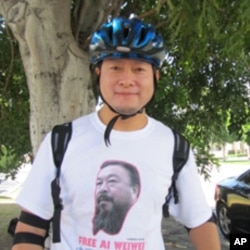 在德國研究環境工程的李東澄全程參與中國人權鐵馬萬里行