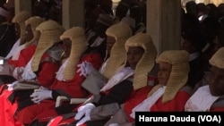 Des magistrats à Borno, Nigeria, 1er mars 2017.