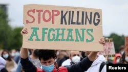 Taliban fighters patrol in the Wazir Akbar Khan neighborhood in the city of Kabul, Afghanistan, Aug. 18, 2021. 