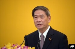 2015年11月7日中国国台办主任张志军在记者会上讲话