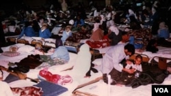 بریندارەکانی هەڵەبجە لە نەخۆشخانەیەکی تاران