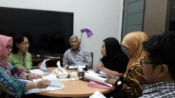 Victor sedang melakukan uji klinis (foto: courtesy).